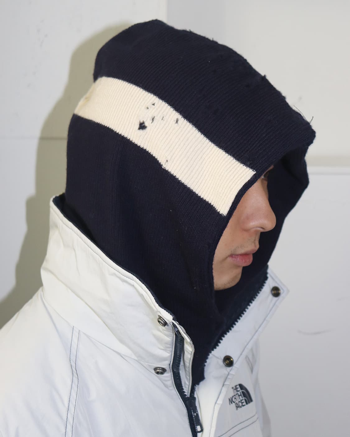 키지마 타카유키 18AW 샘플 데미지 바라클라바 상품이미지1