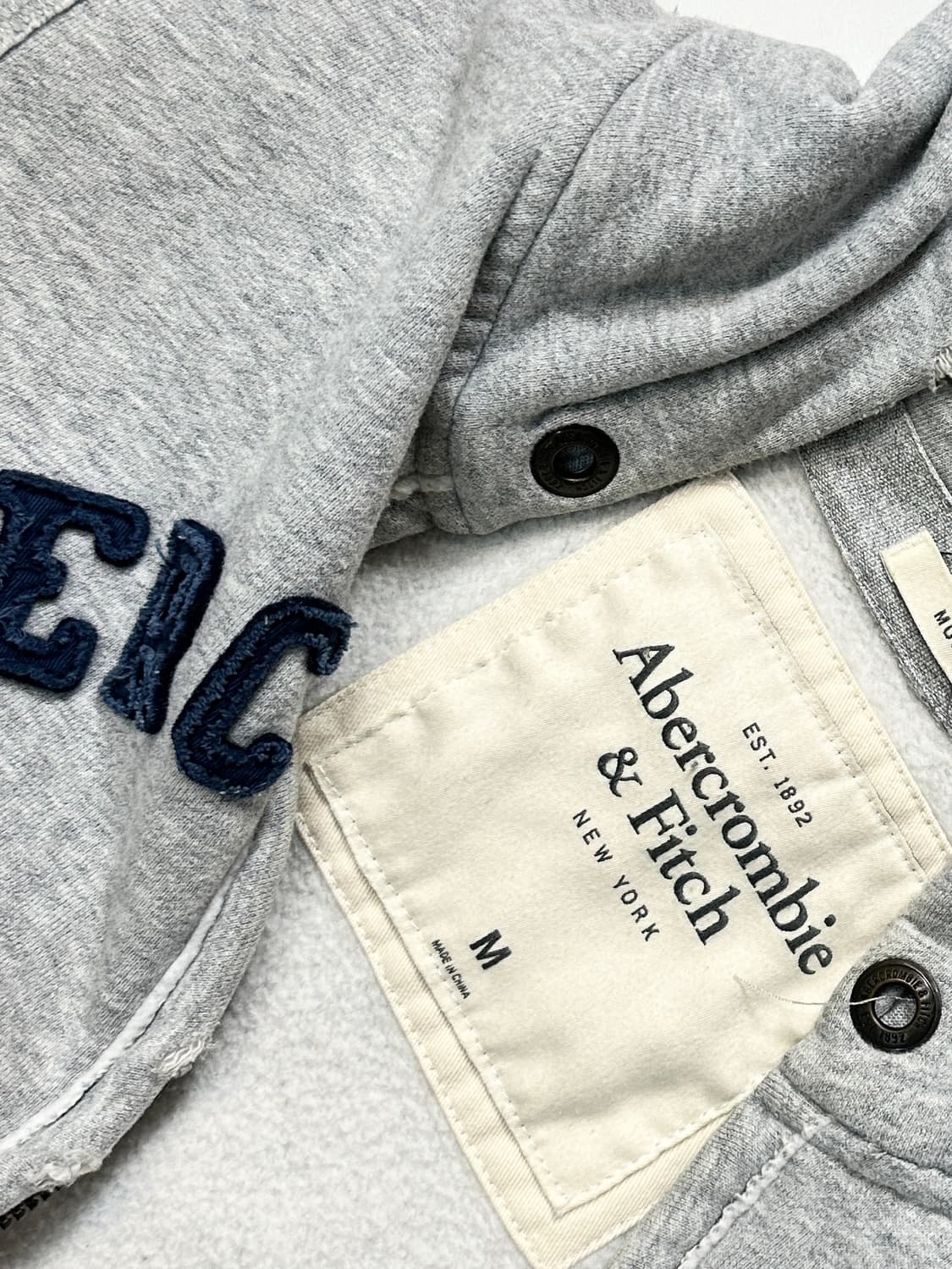 아베크롬비 스펠로고 후드집업(95-100) 상품이미지4