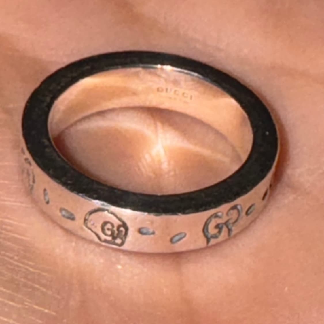 Gucci(구찌) 스털링 실버 4MM 고스트링 반지 6호 상품이미지3