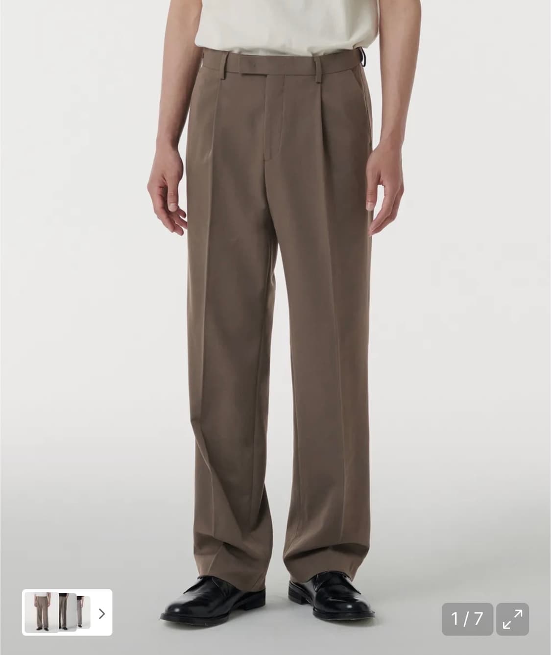 무신사스탠다드 정장 더스트 베이지 XL/32 사이즈 상품이미지4