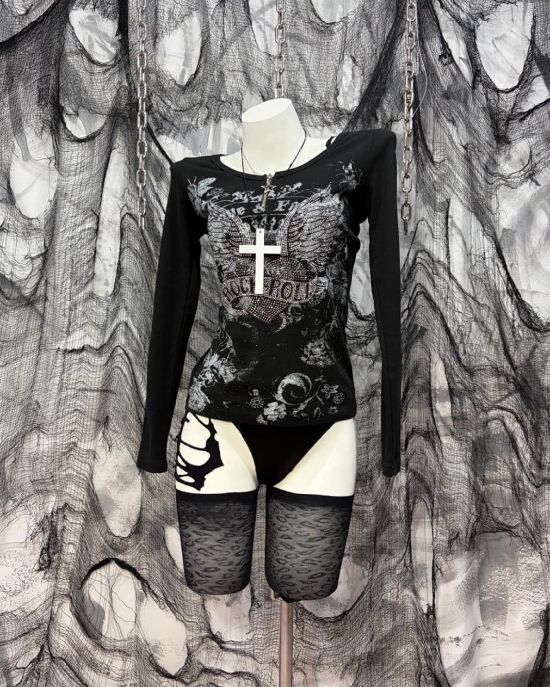 punk rock&roll cubic long sleeve 상품이미지1