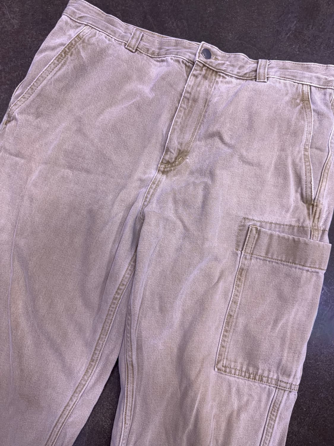 COS 코스 가먼트다잉 원포켓 코튼 팬츠 샌드 베이지 52 상품이미지3