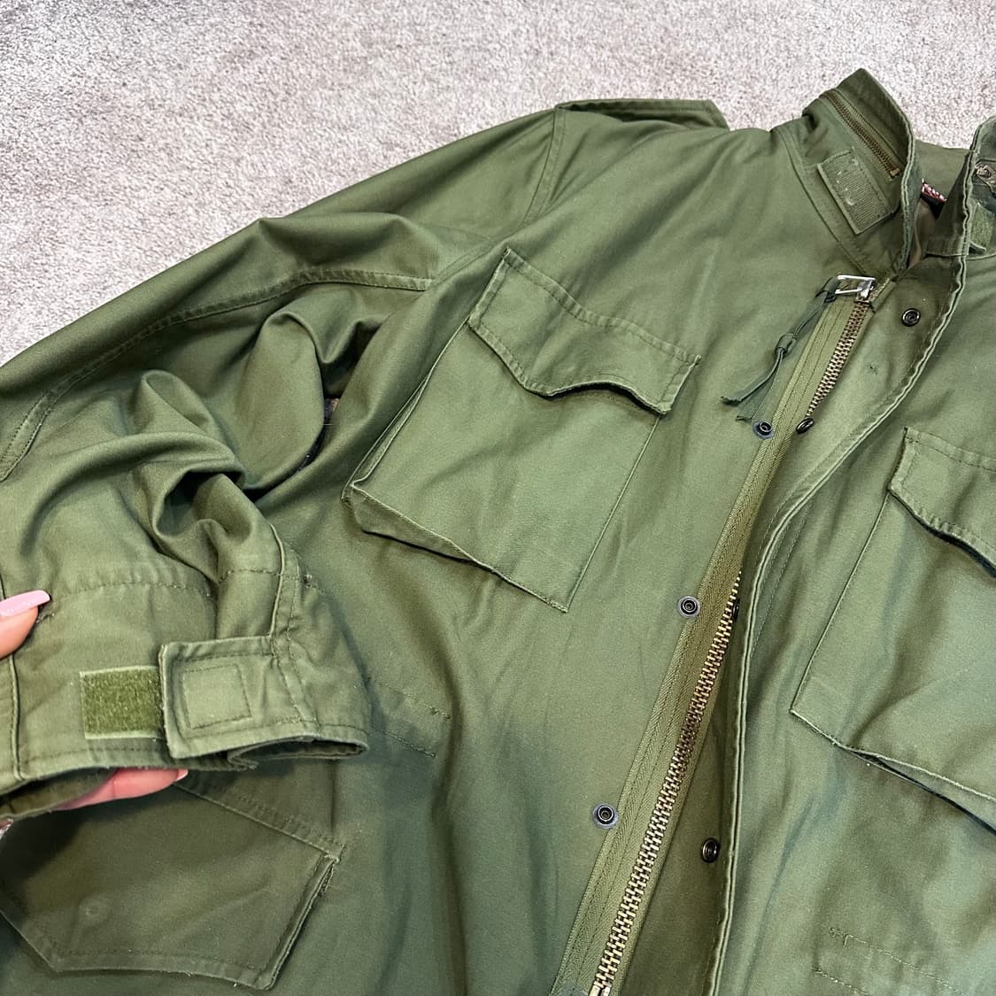 빈티지 트루스펙 밀리터리 M-65 필드 자켓M-L 상품이미지5