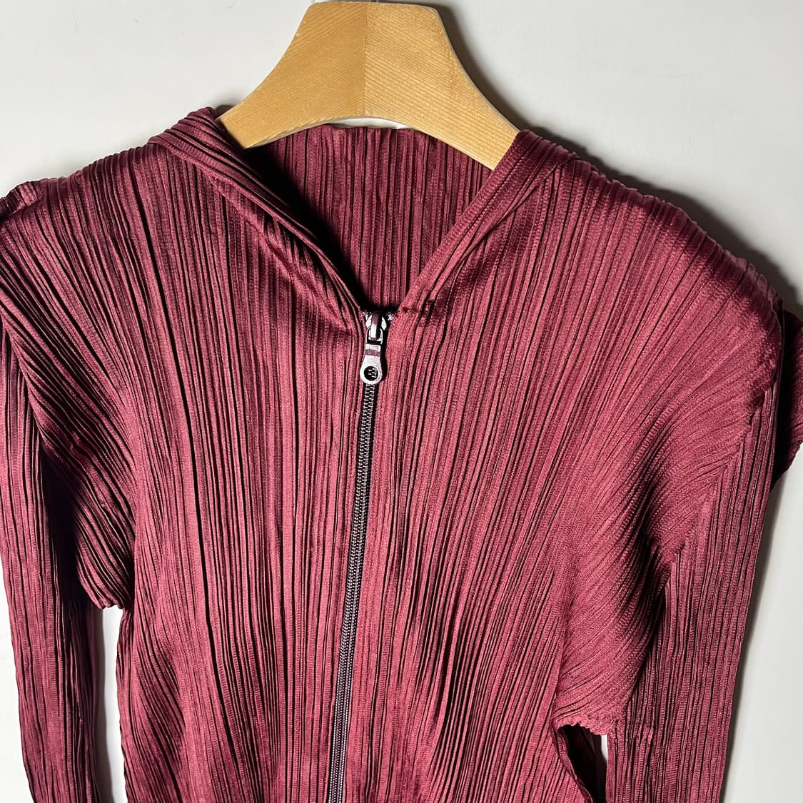 [Pleats Please] 08A/W 플리츠 플리즈 투톤 후디 집업 상품이미지3