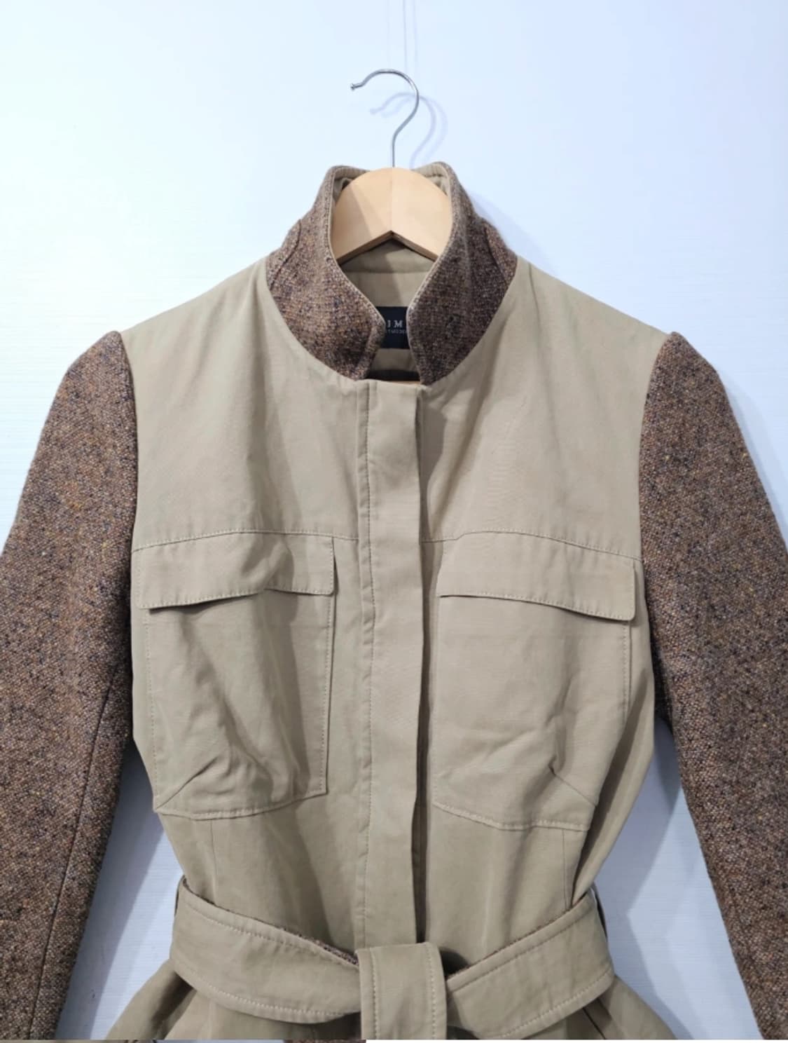 타임 TIME 벨티드 배색 자켓 ~55 상품이미지5