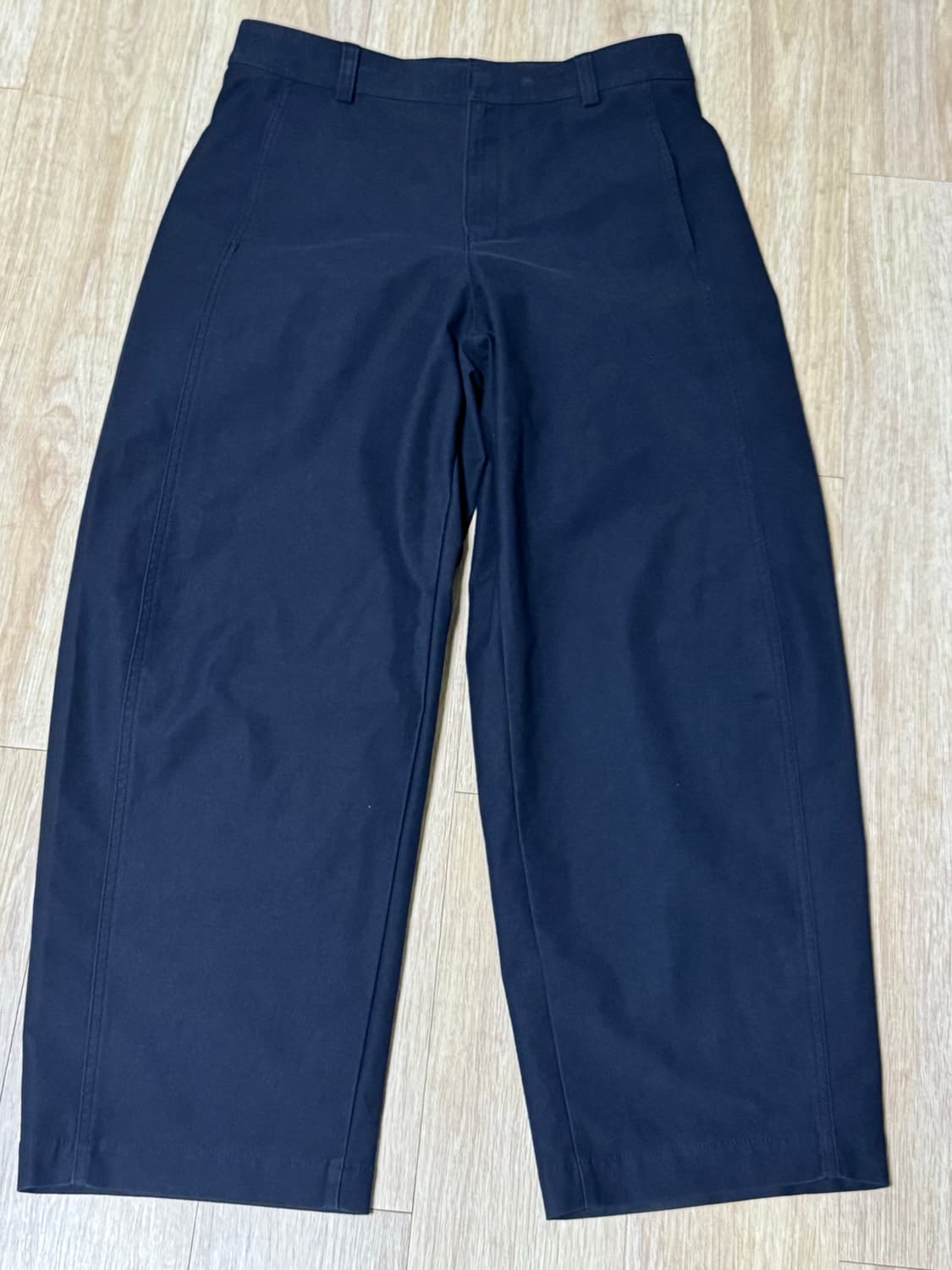 유니클로 저지배럴레그 팬츠 네이비 xl 상품이미지1