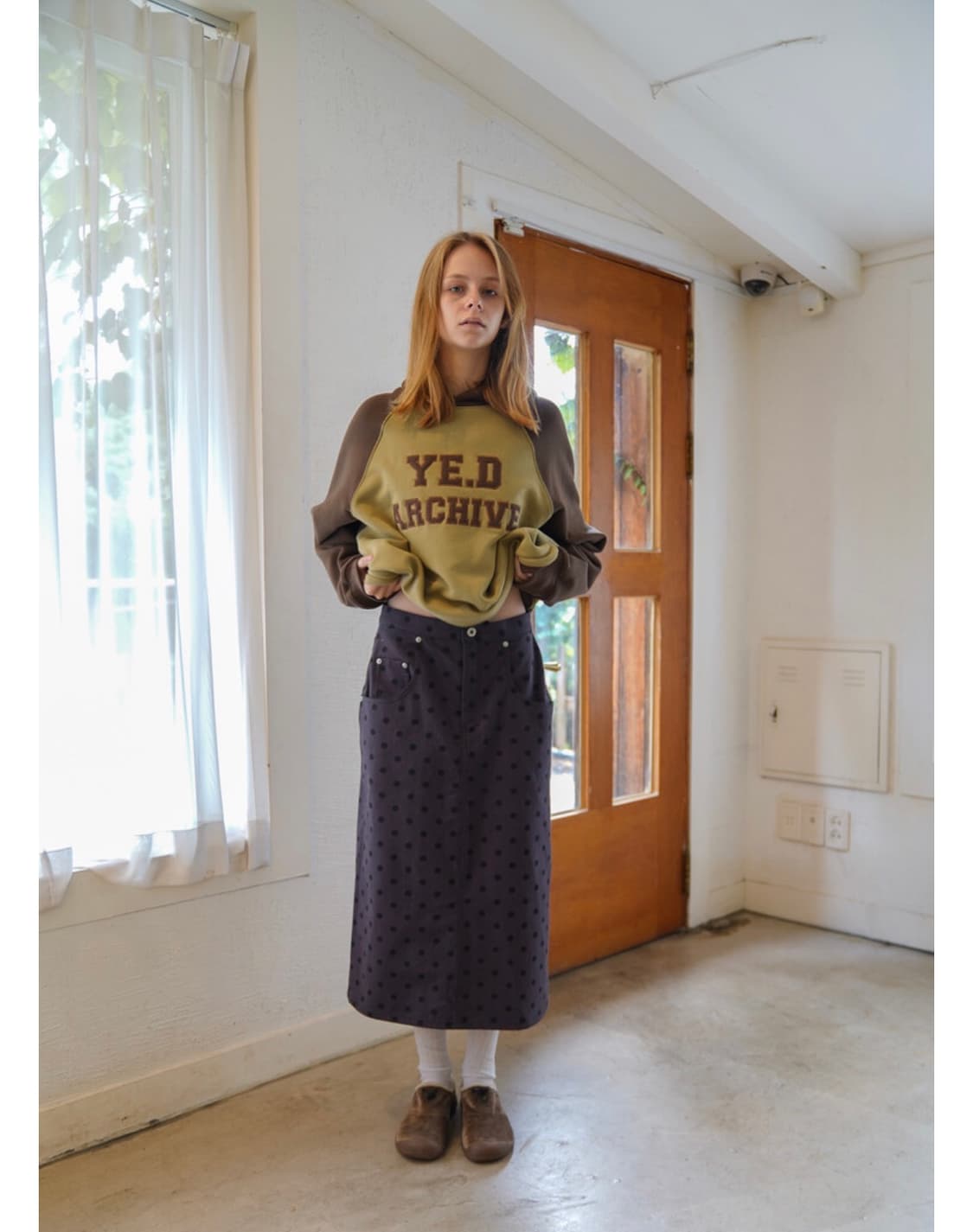 예디 아카이브 DOT LONG SKIRT 상품이미지1