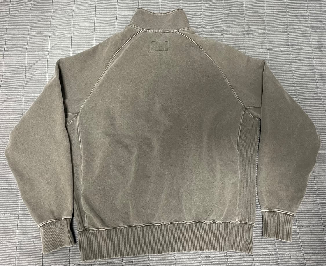 L)아트이프액츠 garment dyed 하프집업 머드브라운 상품이미지3