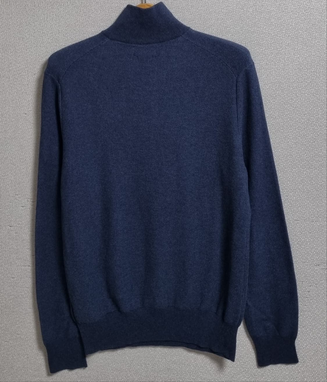 M (95) 폴로랄프로렌 네이비 피마코튼 반집업 니트 상품이미지2