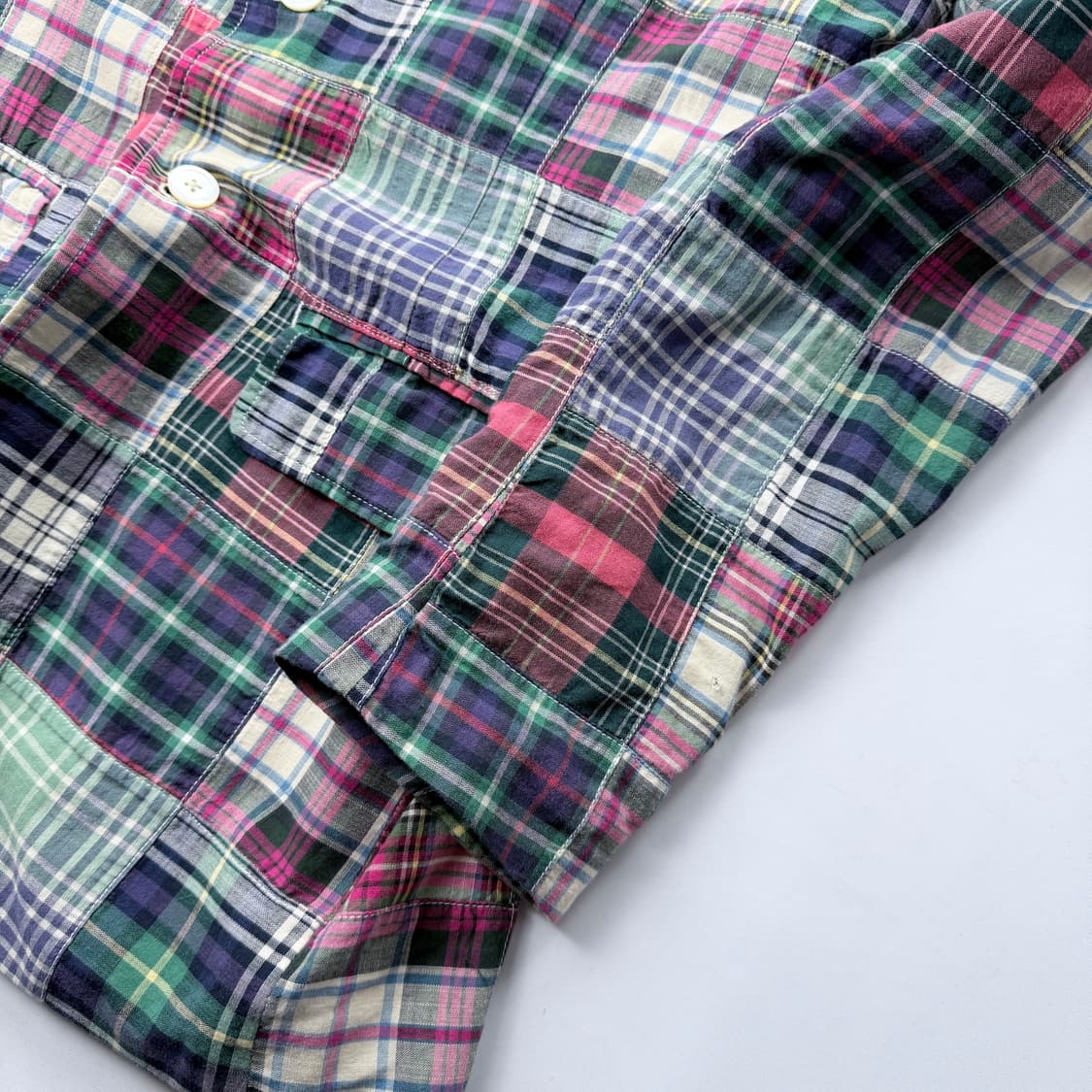 폴로 랄프로렌 패치워크 마드라스 자켓 42L 상품이미지5