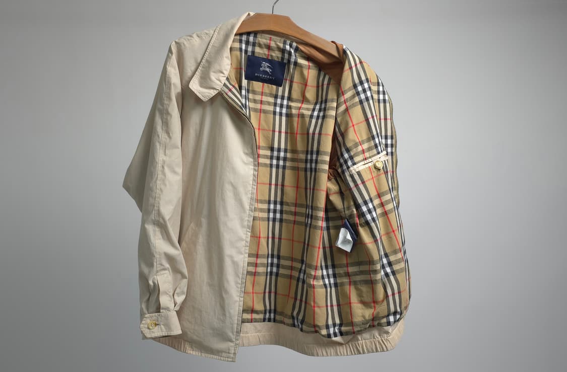 버버리 런던 정품 블루종 해링턴 자켓 바람막이 항공 점퍼 100 상품이미지5