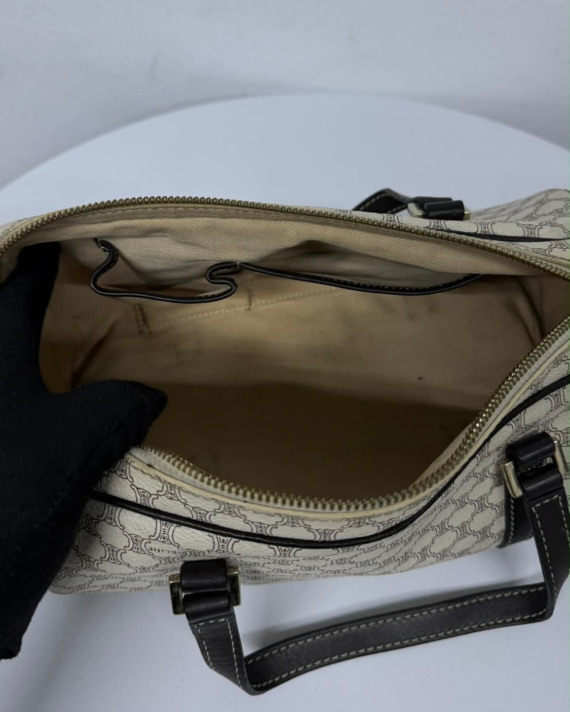 셀린느 빈티지 마카담 블루종 미니 보스톤 토트백 상품이미지5