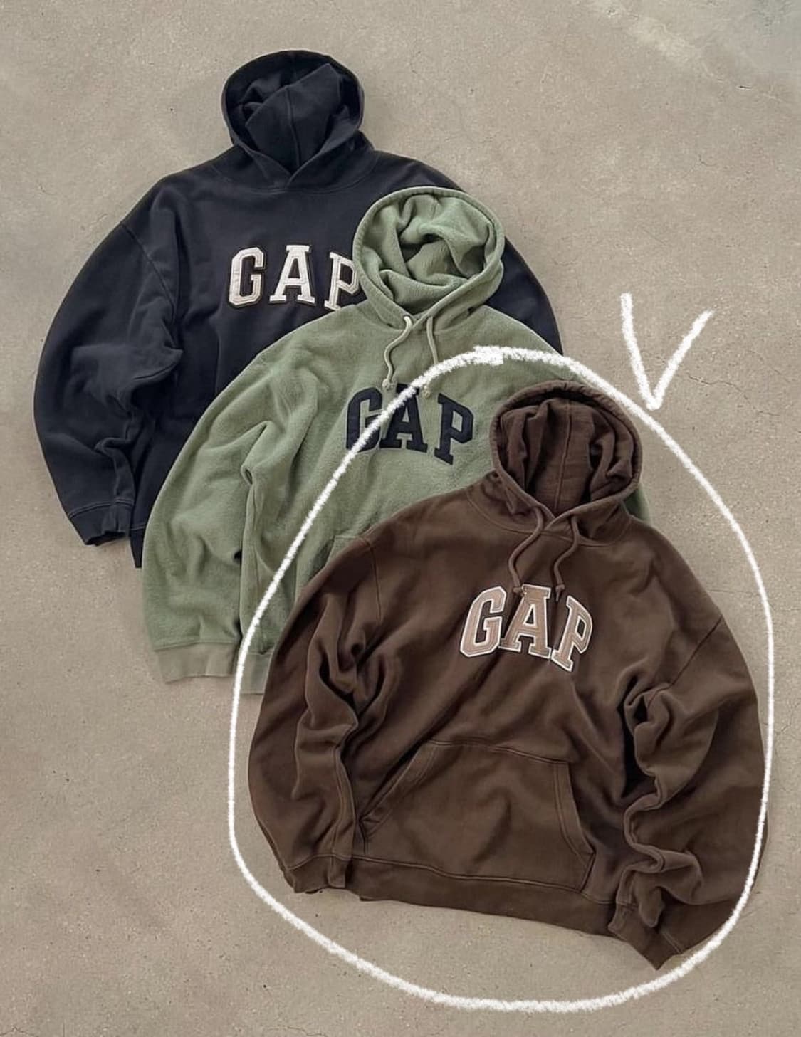 Gap 브라운 후드티 상품이미지1