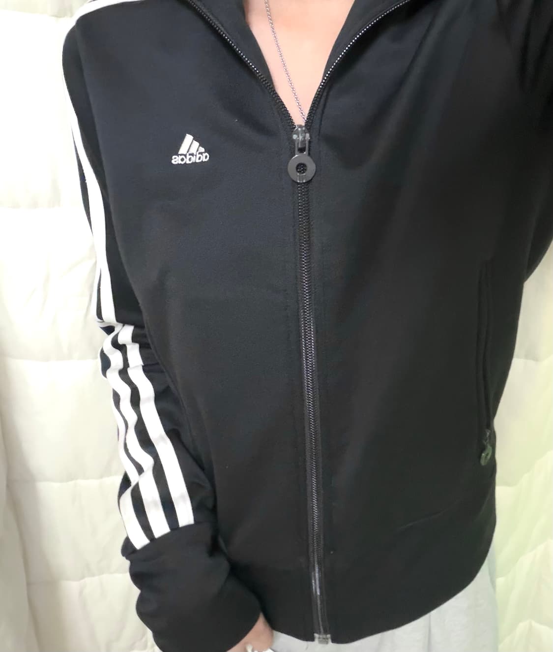 딱붙핏 슬림핏 아디다스 져지 블랙 상품이미지1