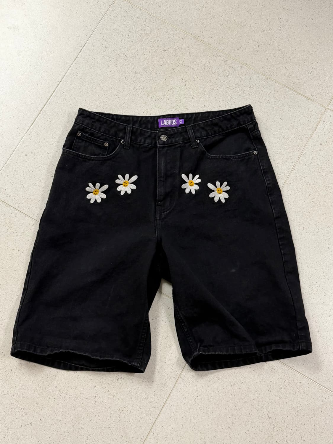 라브로스 데이지 데님 쇼츠 [32] 상품이미지1