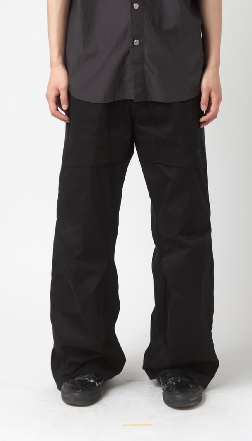 해칭룸 셔링 팬츠 블랙 상품이미지2