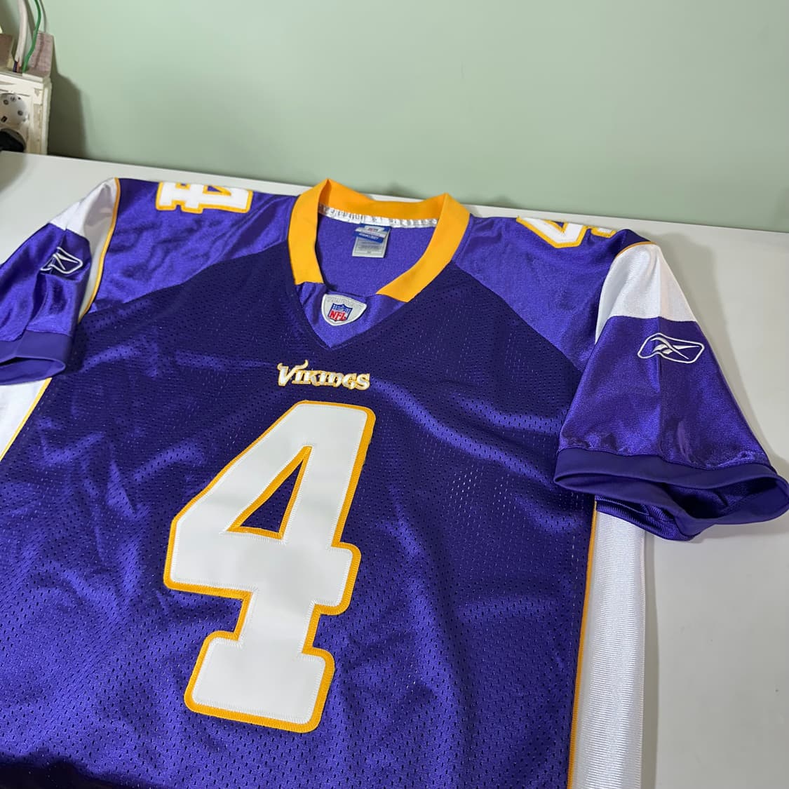 50 M 리복 오버핏 NFL 레전드 브렛파브리 럭비져지 상품이미지1