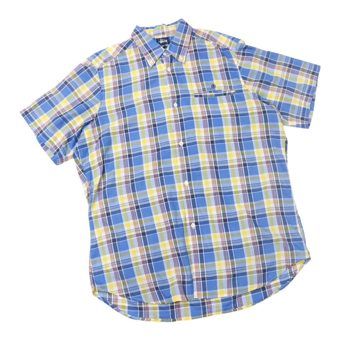 올드 스투시 90s 마드라스 체크 반팔 셔츠 상품이미지1