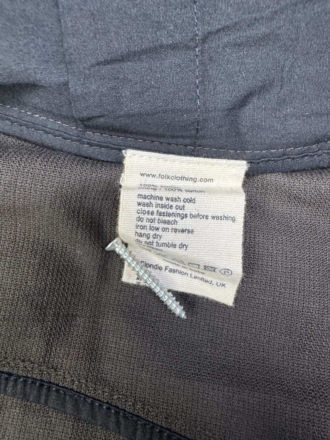 Folk clothing 어셈블 가먼트 셔츠 자켓 딥브라운챠콜 2 상품이미지6