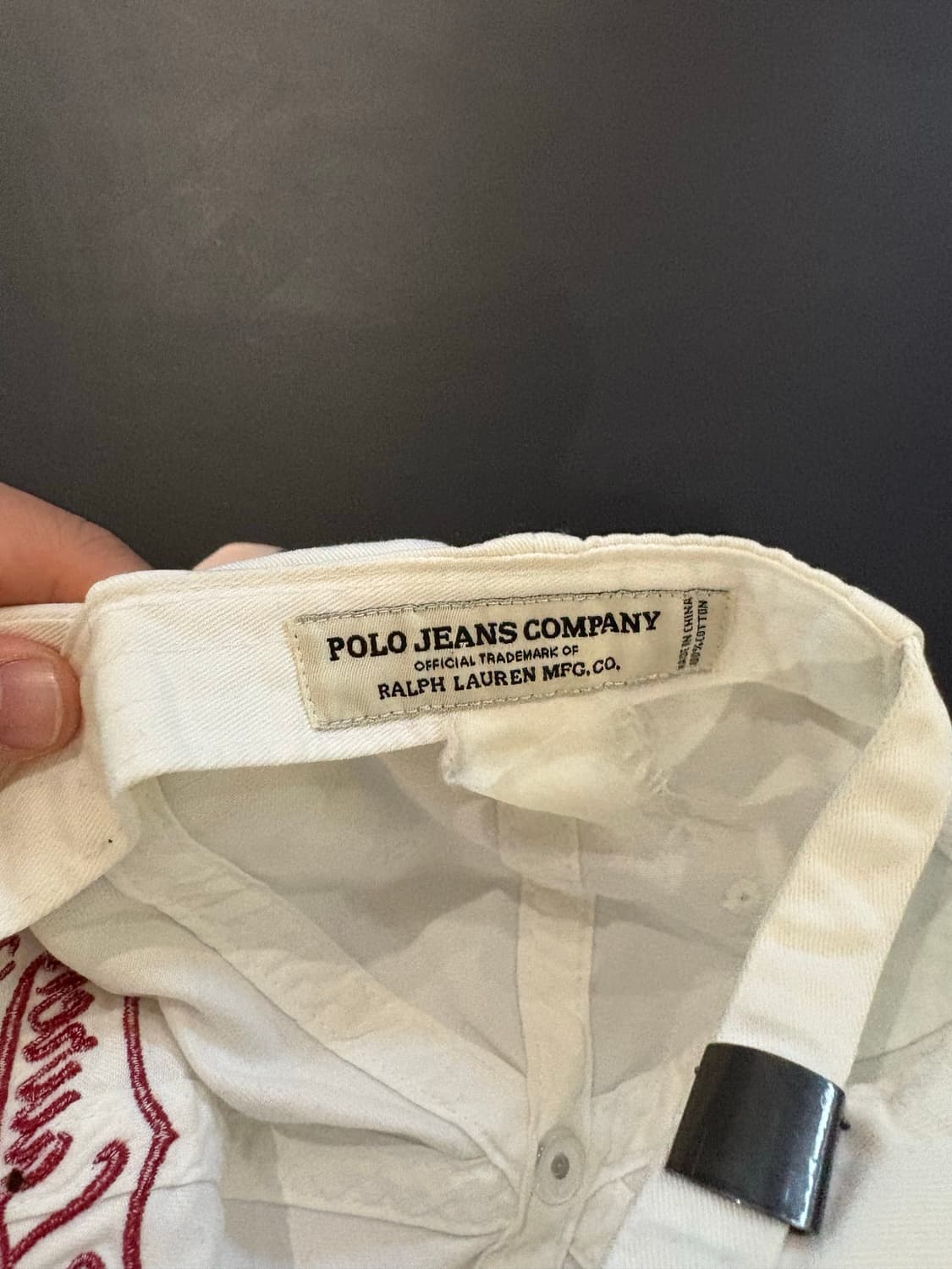 폴로진스 랄프로렌 화이트 빈티지 볼캡 상품이미지4