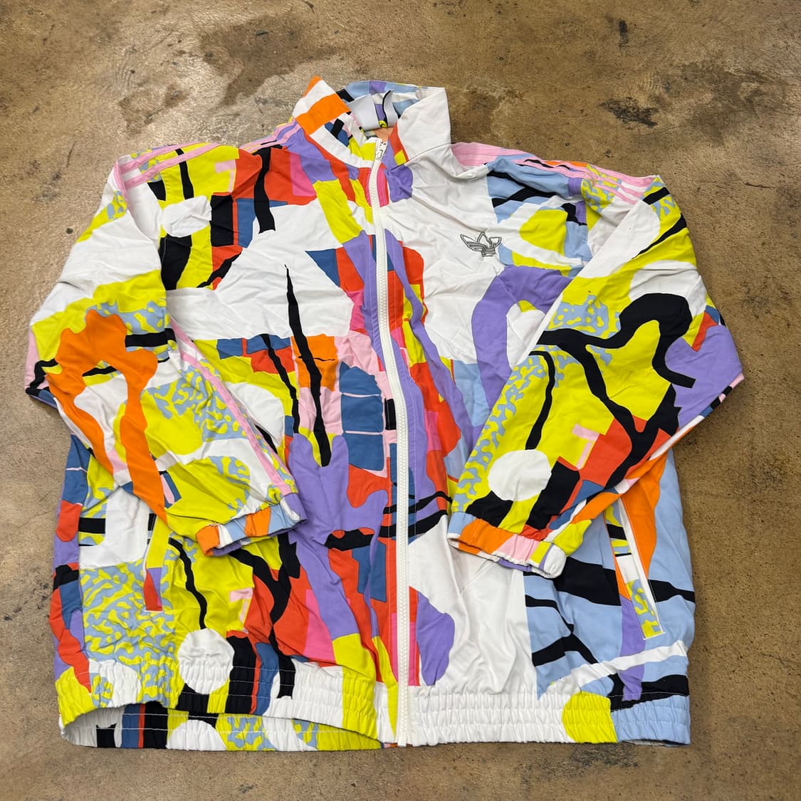 [정품/XL] 아디다스 컬러풀 패턴 바람막이 자켓 b18 상품이미지2