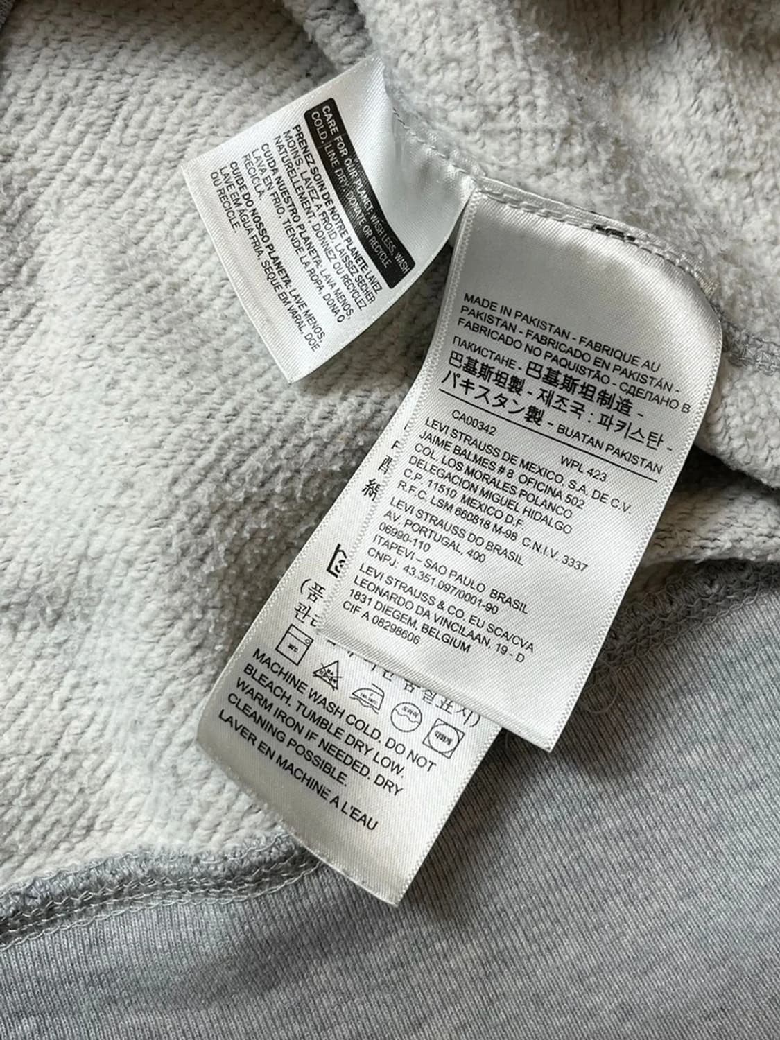 리바이스 오버핏 베이직 후드티 PN8754 상품이미지6