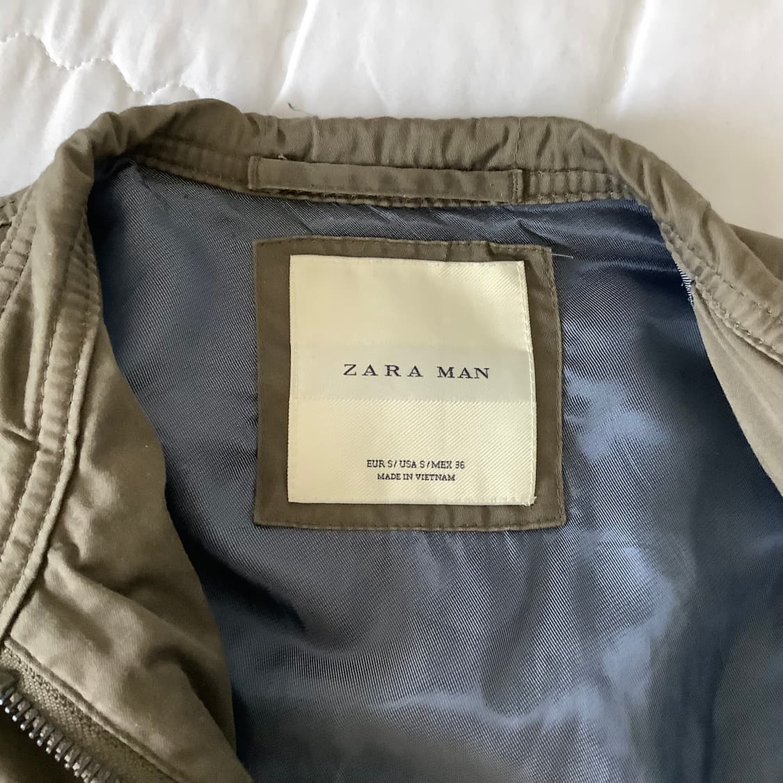 자라 빈티지 카키 자켓 상품이미지6