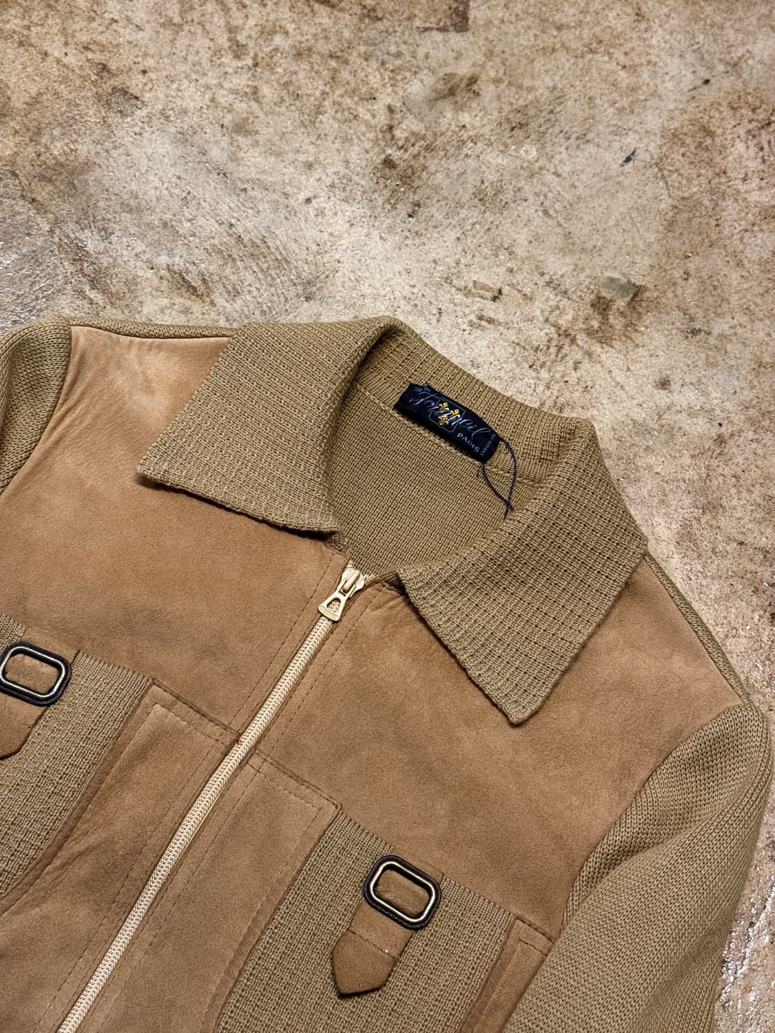 S-M ) VINTAGE French Suede Blouson 상품이미지5