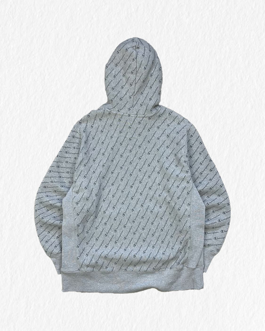 챔피언 리버스위브 멀티로고 기모 후드티 상품이미지2