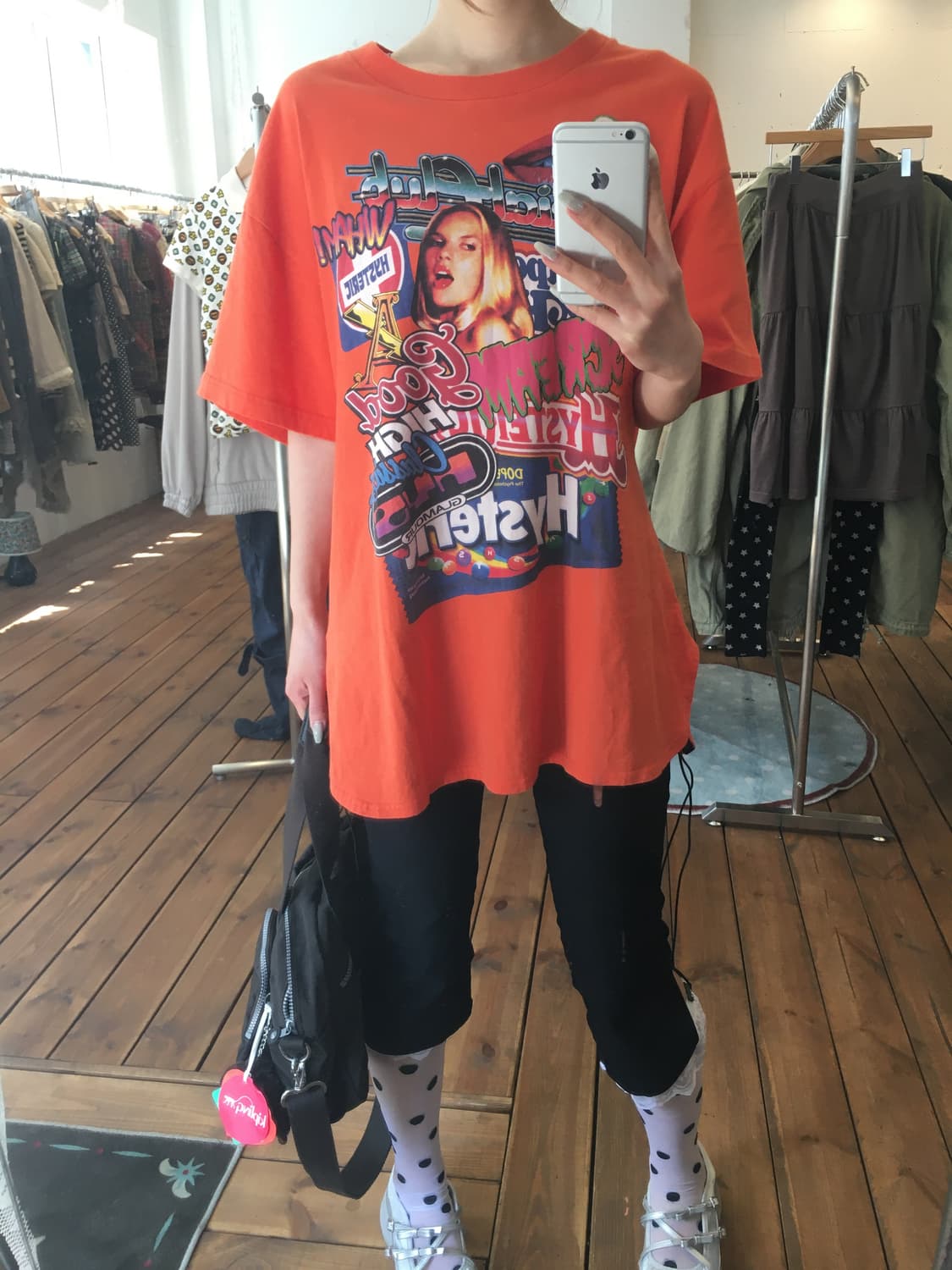 히스테릭글래머 오렌지 반팔 상품이미지3