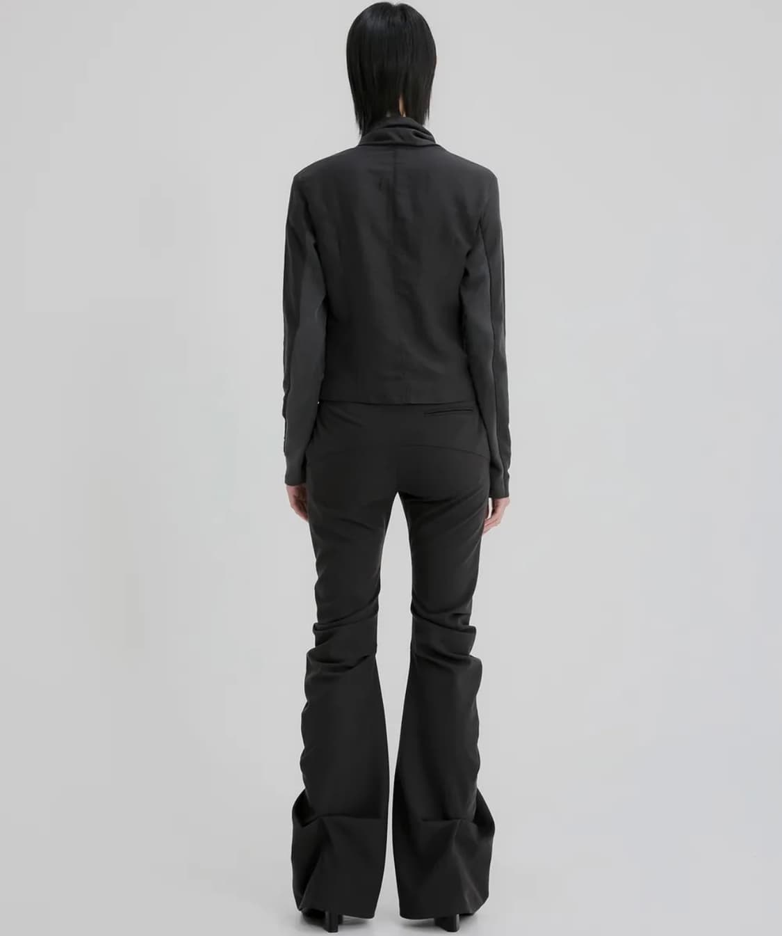 Asymmetrical Biker Jacket (FL-047_Black) 상품이미지4