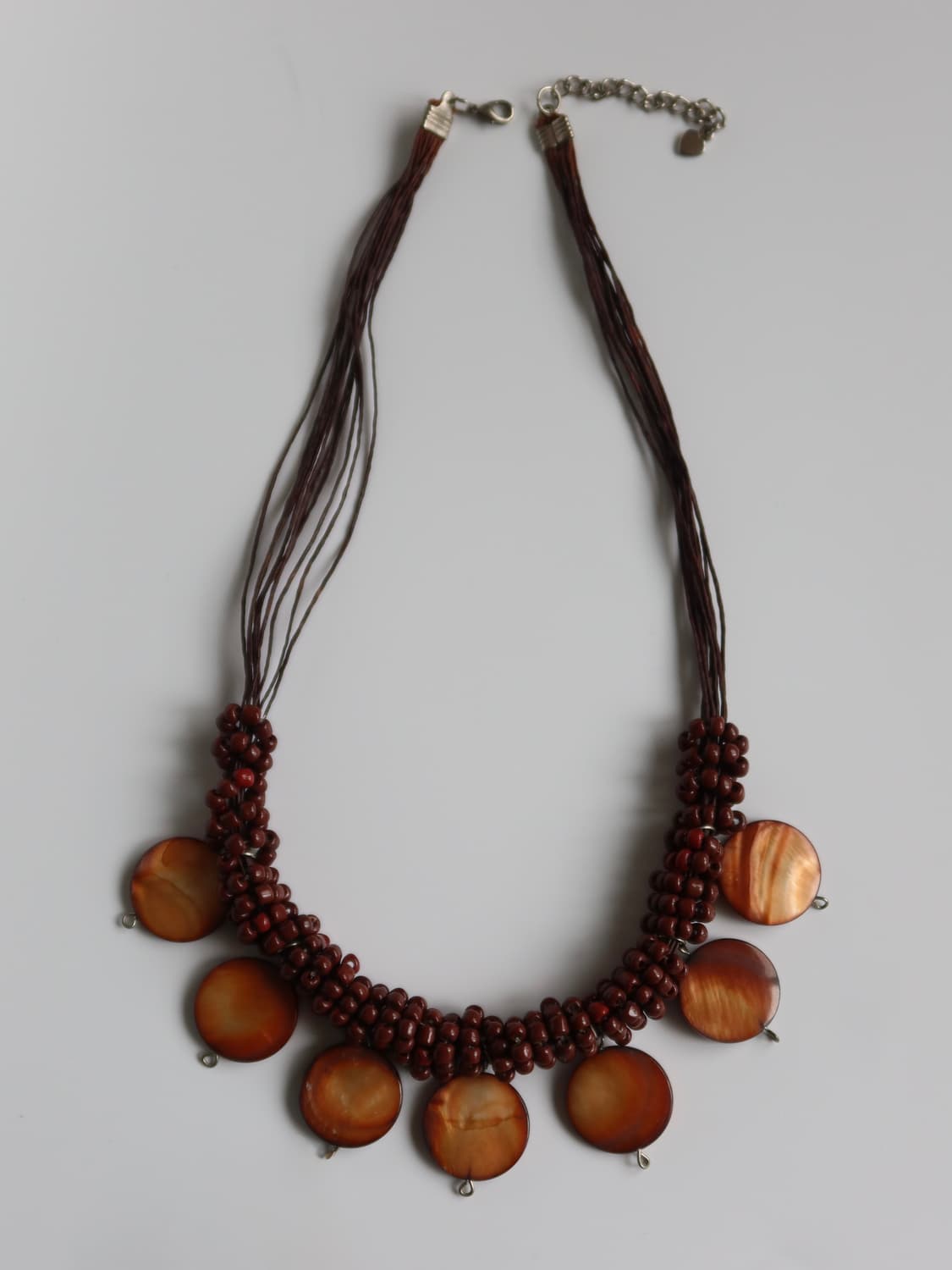 brown disc necklace 상품이미지3