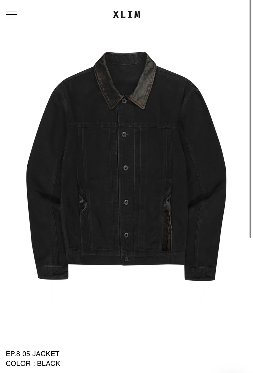 [XL] 엑슬림 xlim ep8 05 자켓 블랙  상품이미지1