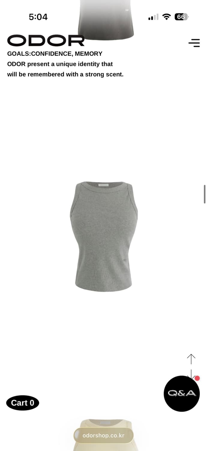 오도어 slim 슬리브리스 블랙/카키/그레이 일괄 상품이미지2