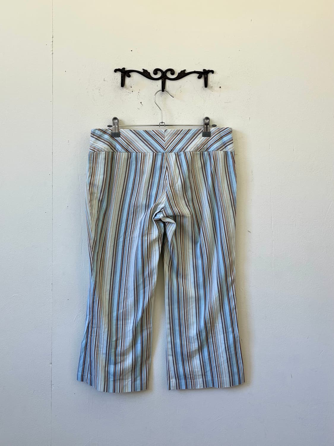 Japan vtg 멀티 스트라이프 카프리 팬츠 상품이미지2