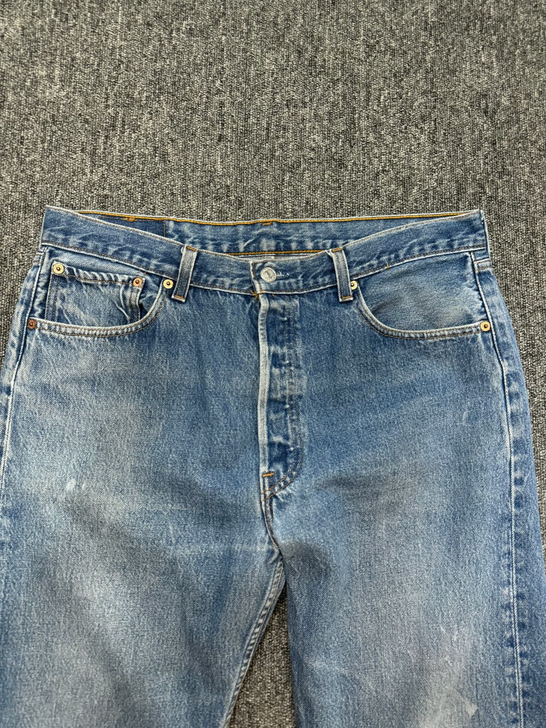 90s 리바이스 501xx USA 데님 빈티지 미디엄블루 36 상품이미지4