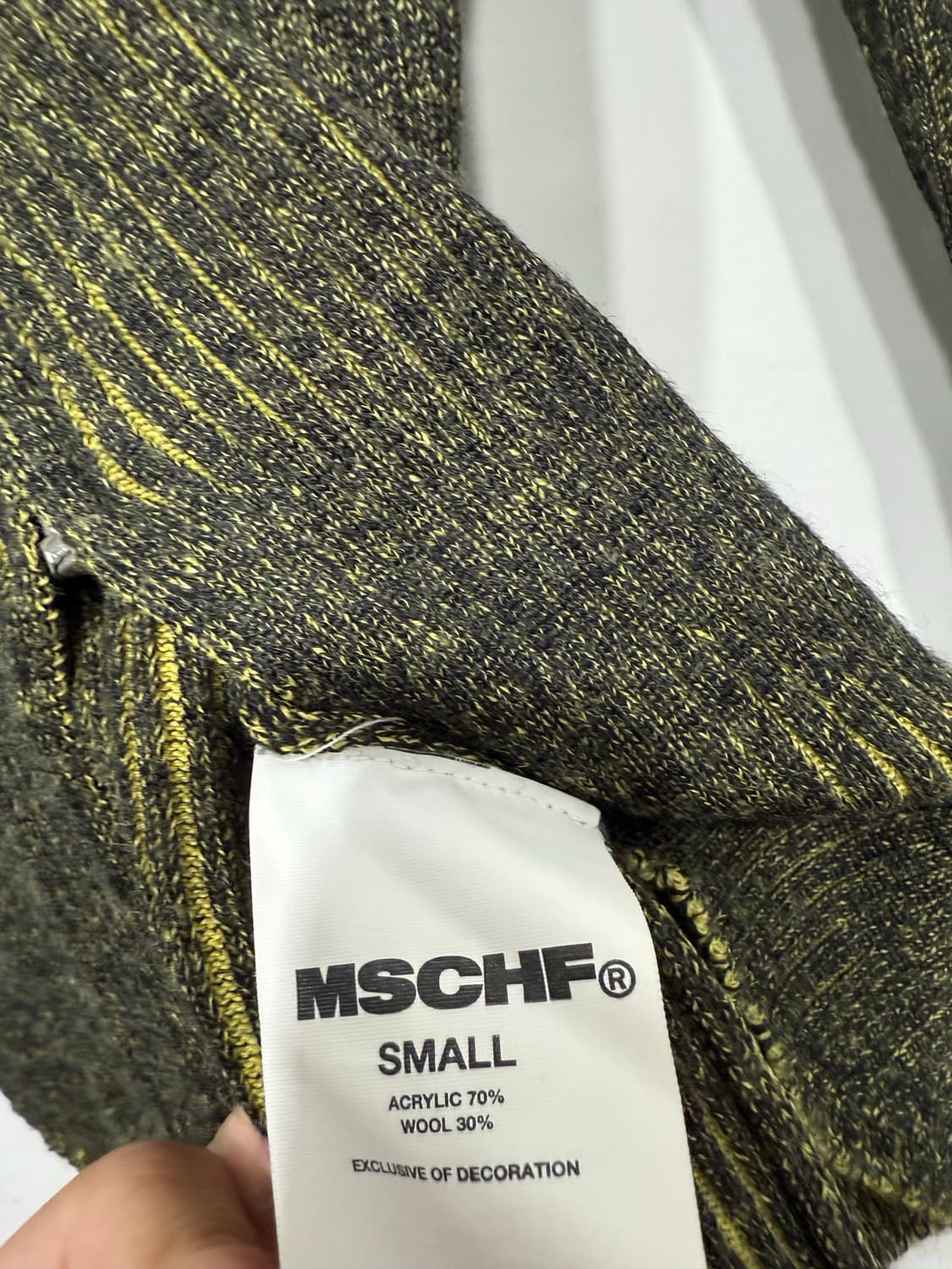미스치프 MSCHF 니티드 투톤 셔츠 S 상품이미지8