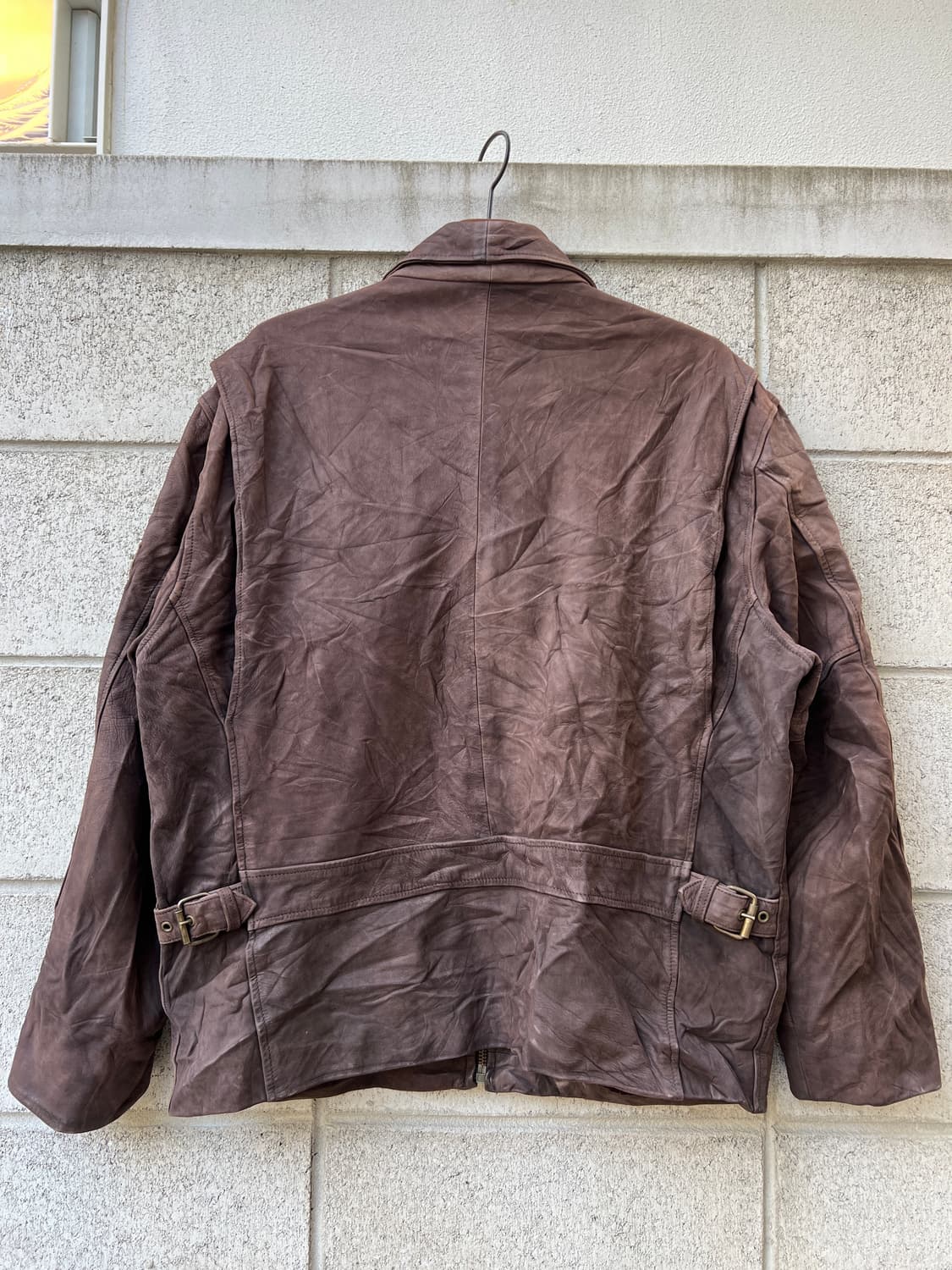 1980s ADIDAS LEATHER JACKET 80s아디다스가죽자켓 상품이미지2