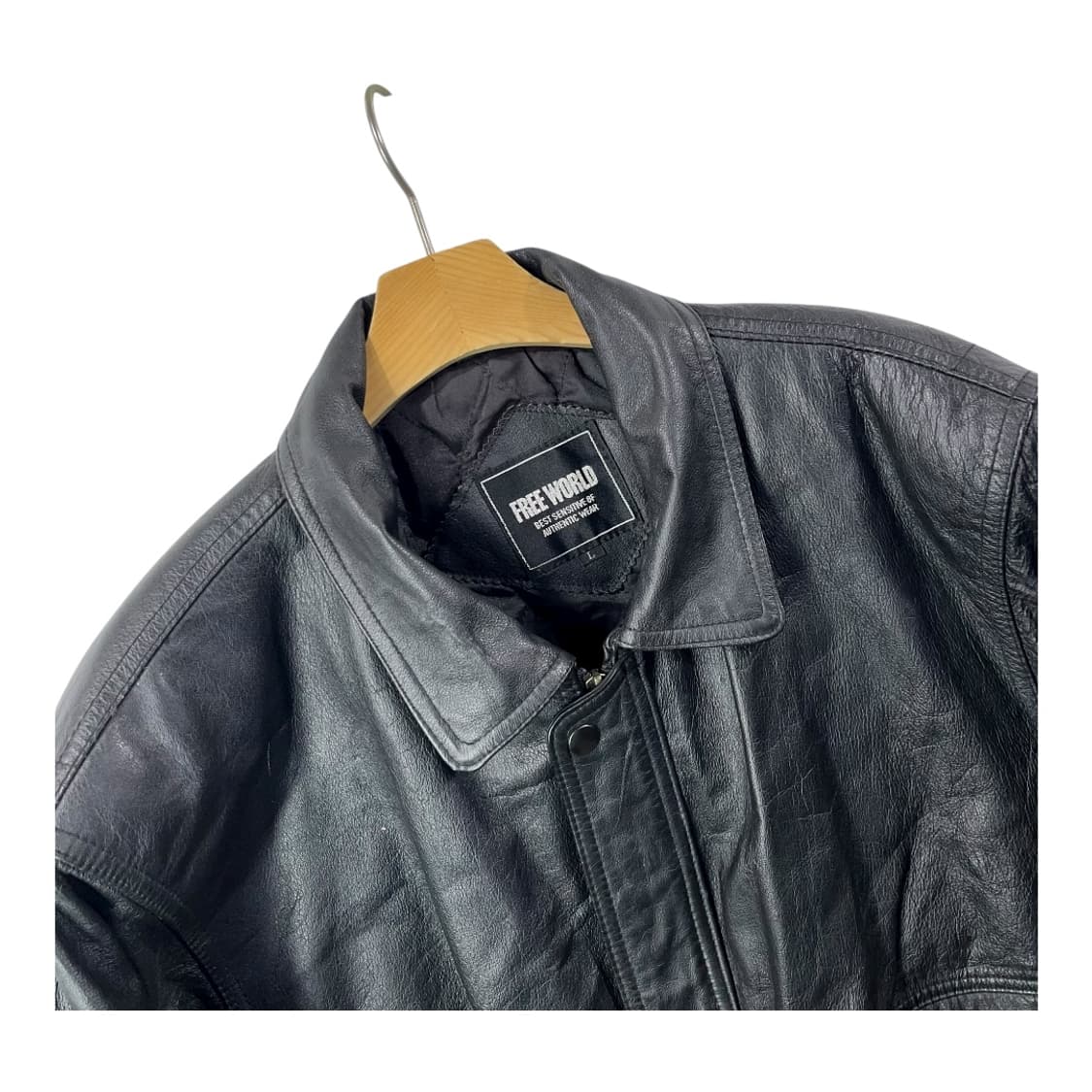 [JPN] 빈티지 레더 봄버자켓 상품이미지2