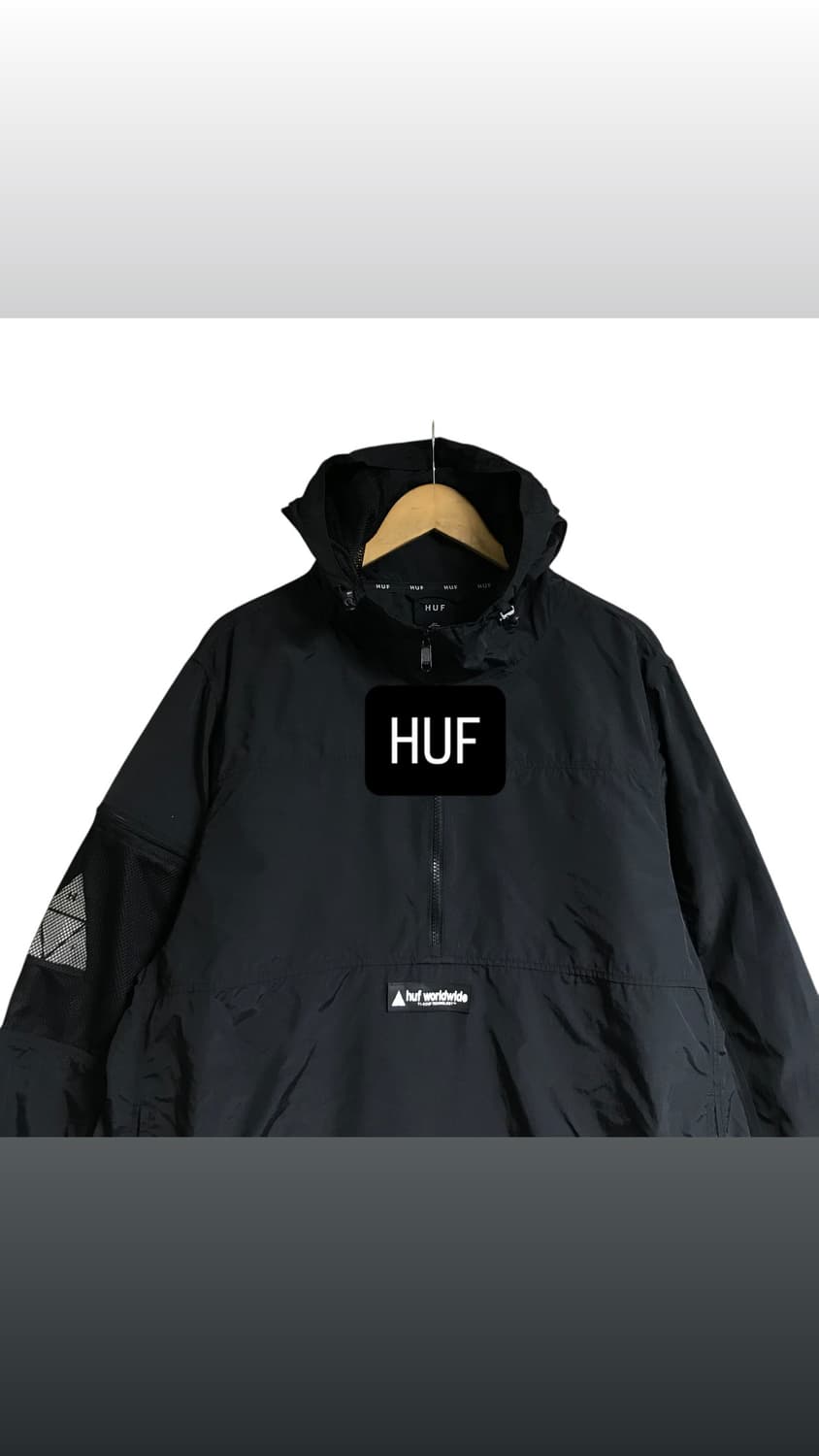 허프 일제 사이드로고 아노락 자켓 상품이미지1