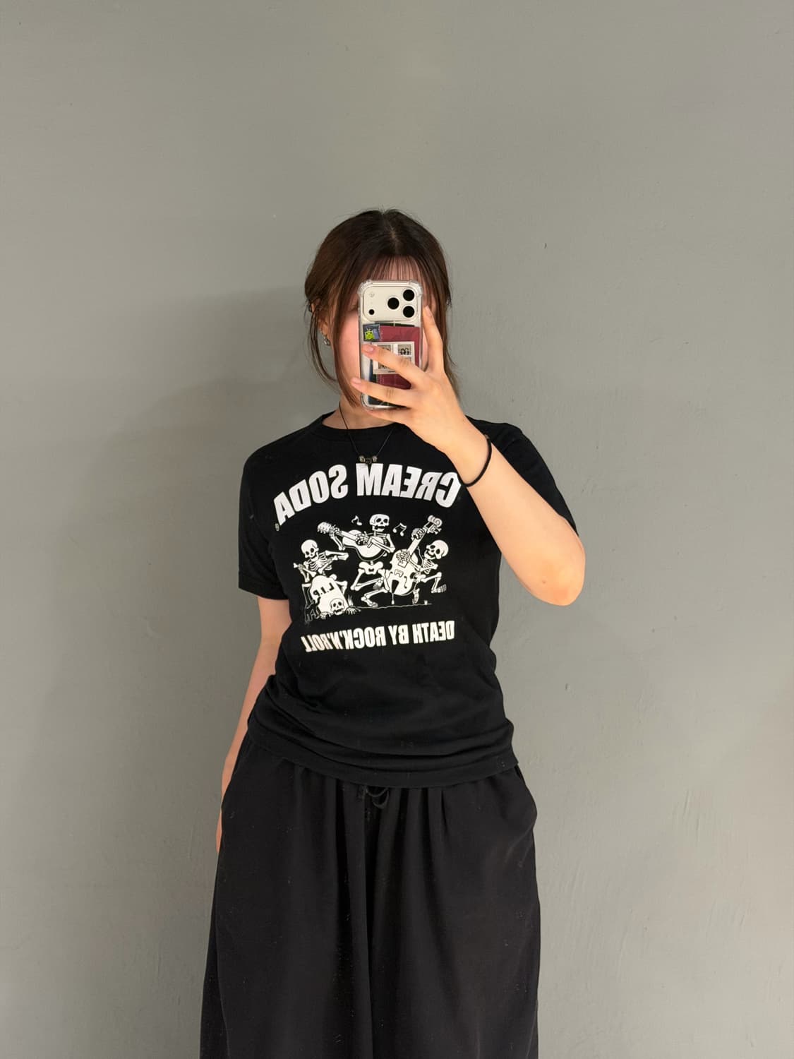 Cream soda dancing skull t-shirt 상품이미지2