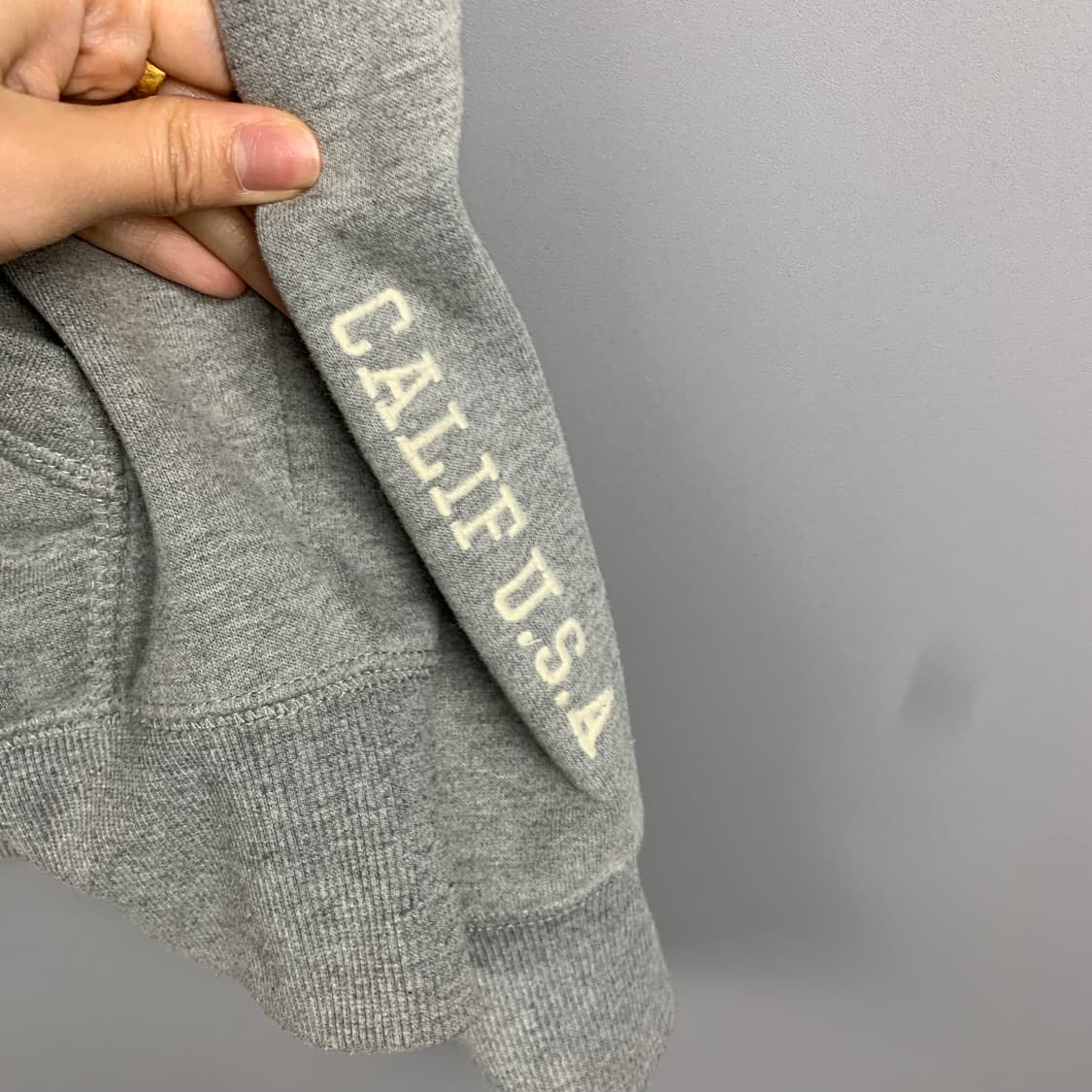 후아유 y2k 와투케 그레이 후드집업 상품이미지5