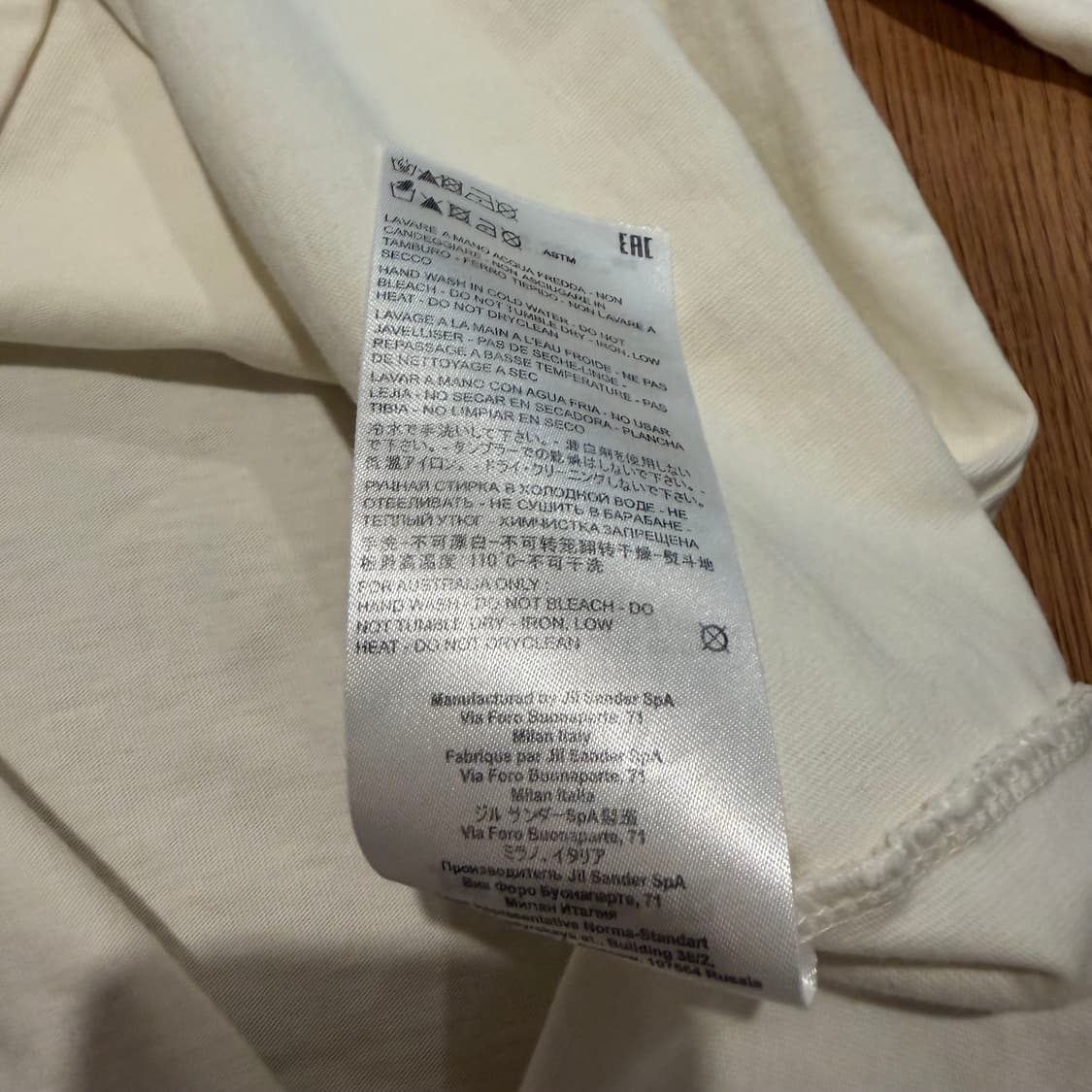 질 샌더 로고 크루넥 티셔츠 상품이미지4