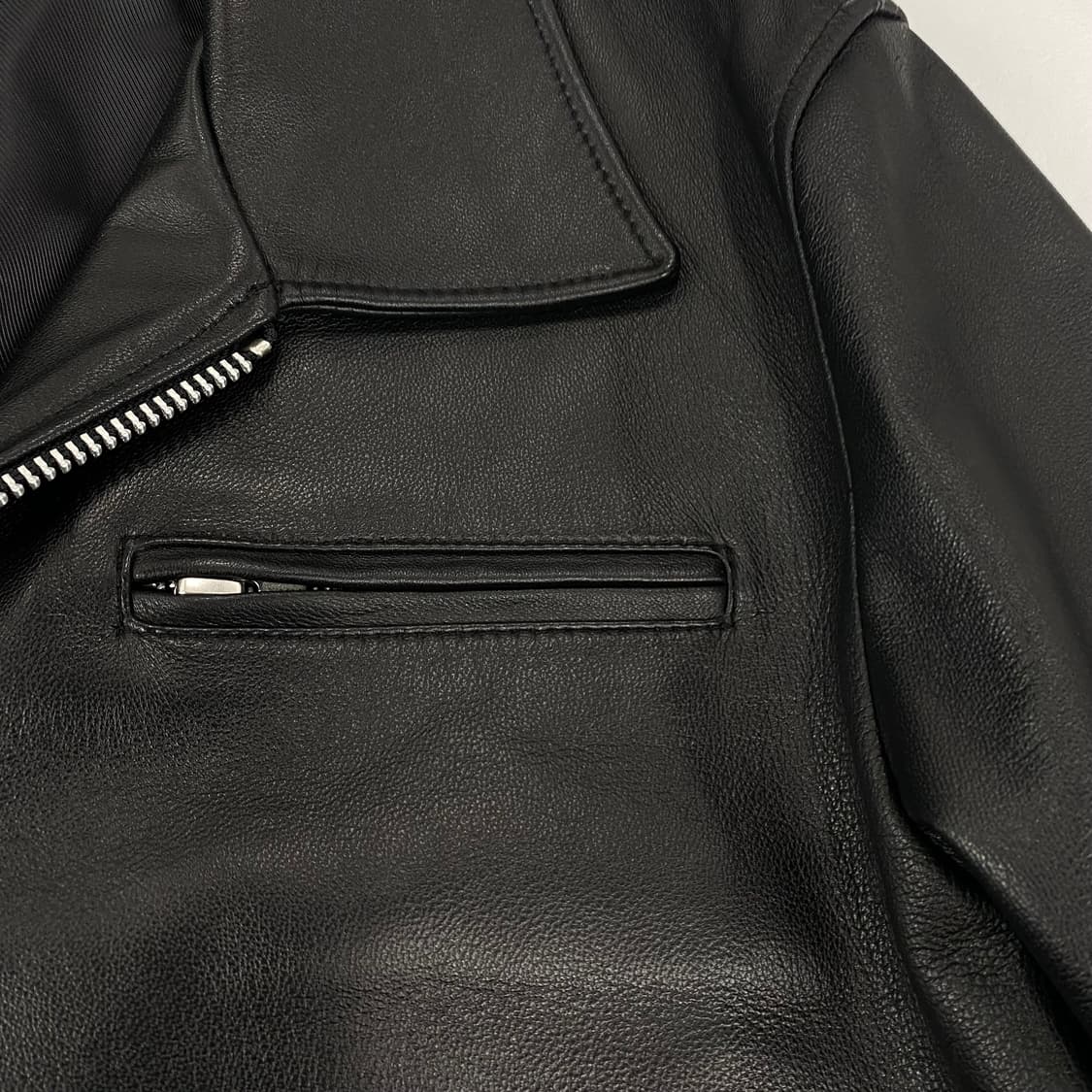 도프제이슨 블랙 양가죽 레더 자켓 (105) 상품이미지4