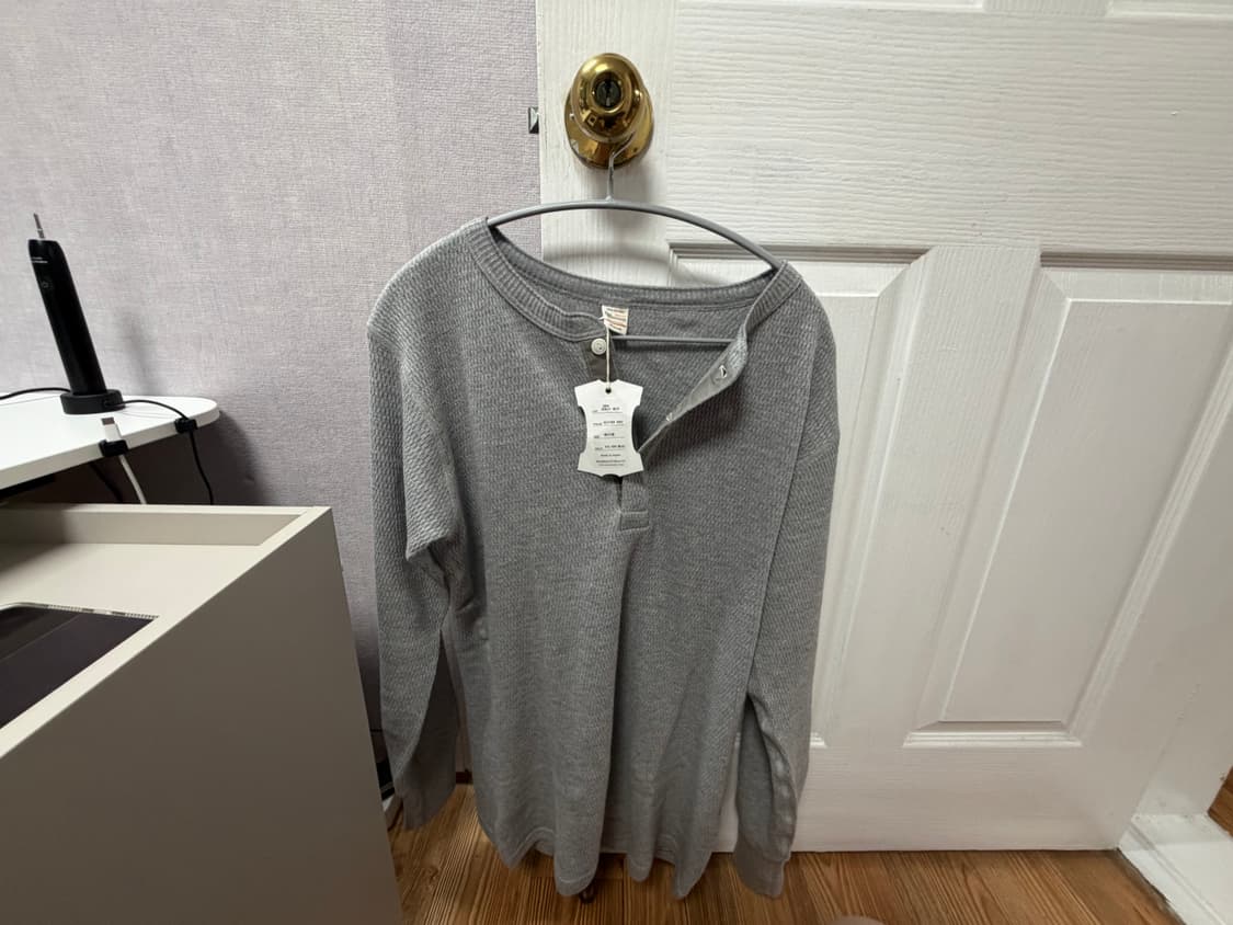 [M]웨어하우스 5904 와플 헨리넥 새상품 상품이미지2