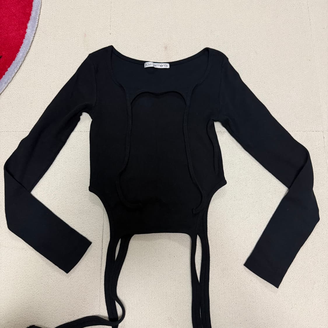 슬로우가먼츠 투웨이 티셔츠 (블랙) 상품이미지5