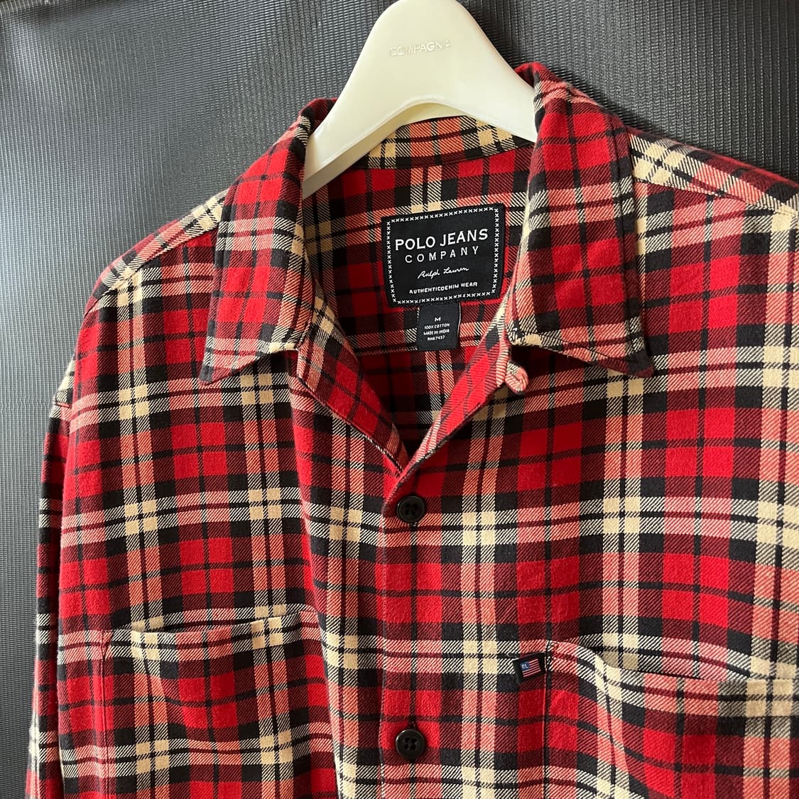 폴로 랄프로렌 루즈핏 오픈카라 플란넬 셔츠 상품이미지8