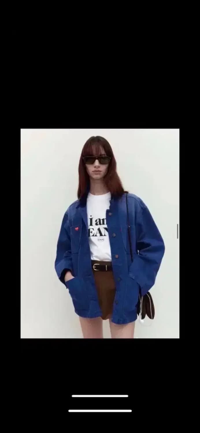 새상품 매니모어몽 mmm 워크 데님 자켓 상품이미지3