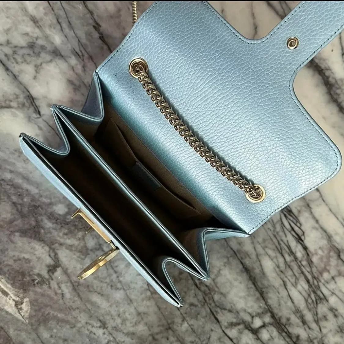 구찌 인터로킹 숄더백 (Sky Blue) 상품이미지4