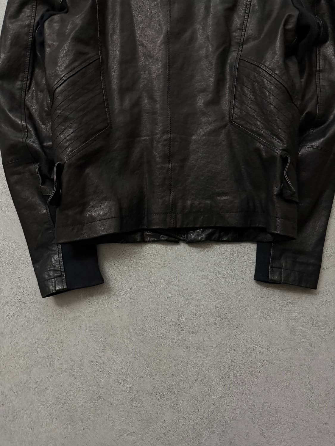 코데즈컴바인 하이넥 램스킨 자켓 상품이미지6